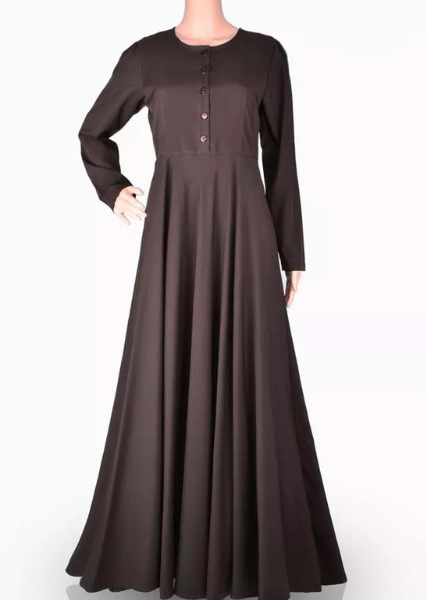 Modest Dress – Chocolate Brown